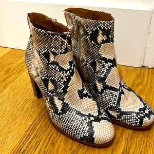 SNAKE PRINT BOOTS